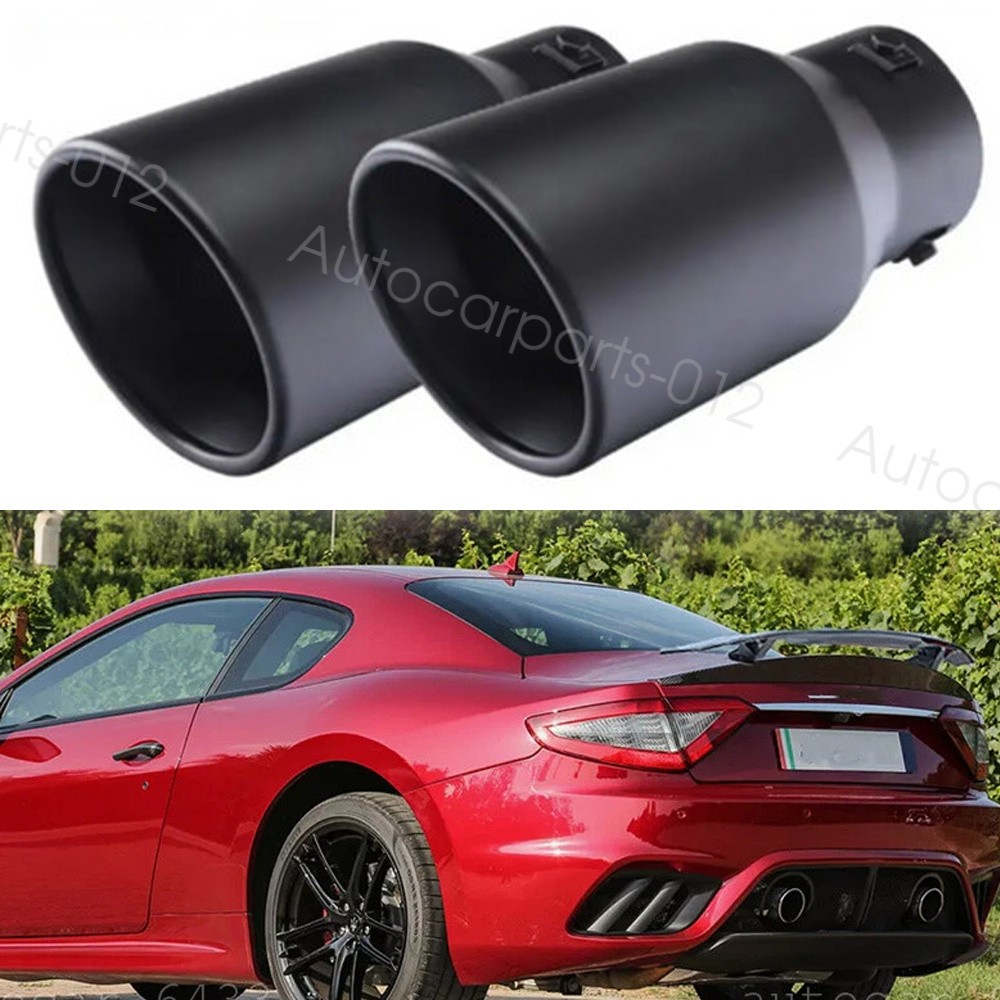 For Maserati Ghibli Exhaust Pipe Rear Tail Muffler Chrome Stainless Steel Tip