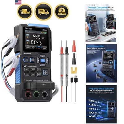 Digital LCR Meter 100kHz 19999 Counts ESR Capacitance Resistance Tester