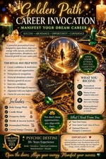 Golden Path Career Invocation Manifest Success Wealth & New Opportunities 💸