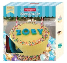 Handstand Kitchen 30 Pc Real Party Cake Baking Set For Kids W/ Alphabet Letters