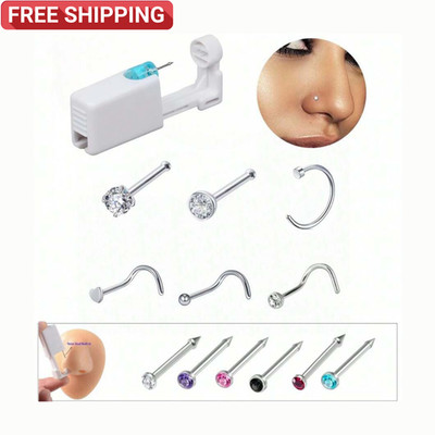 Nose Piercing Gun Self-Piercing Rivet Gun For Nose Ear Painless Piercing Gun7 X 