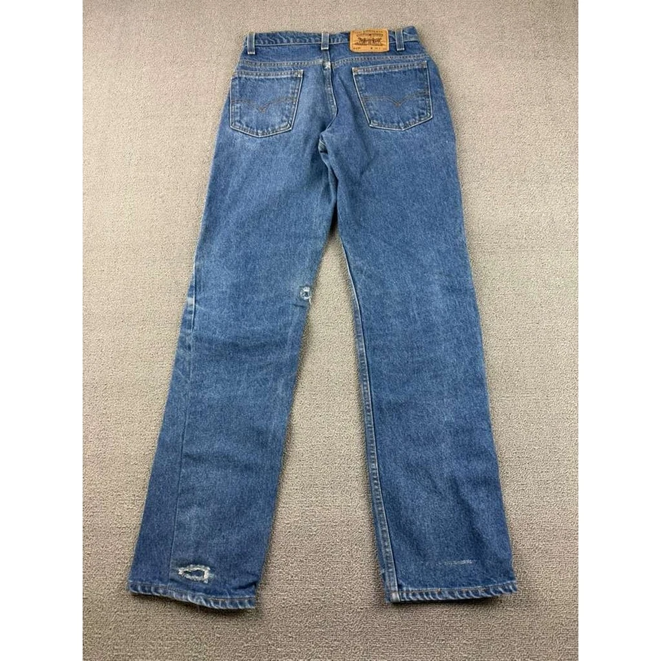 Vintage Levis Aligrace 517 Jeans Men W36 L38 Blue Bootcut Denim 90s USA Made - Image 2 of 4
