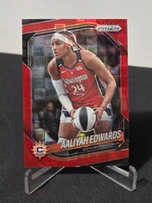 2025 Panini Prizm WNBA Aaliyah Edwards #94 Red Pandora /199 Costco Exclusive