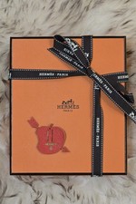 Herm s leather Petit H Bag Charm for Birkin Kelly, APPLE, Cupid, Adam Eve RARE