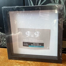 Sealed Shadow Box 9x9 Square Display, Multiple Colors Available