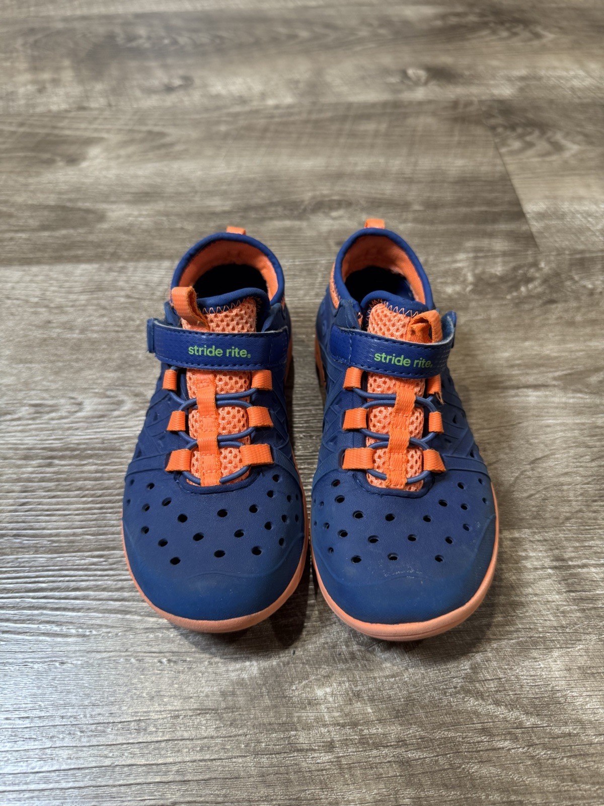 Stride Rite Made 2 Play Boys Sneaker Sandal Water Shoes Blue Orange Sz 111