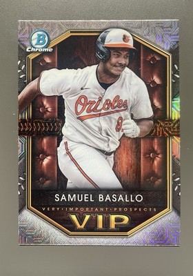 Samuel Basallo 2025 Bowman Mega Mojo Chrome VIP #VIP-4 Baltimore Orioles
