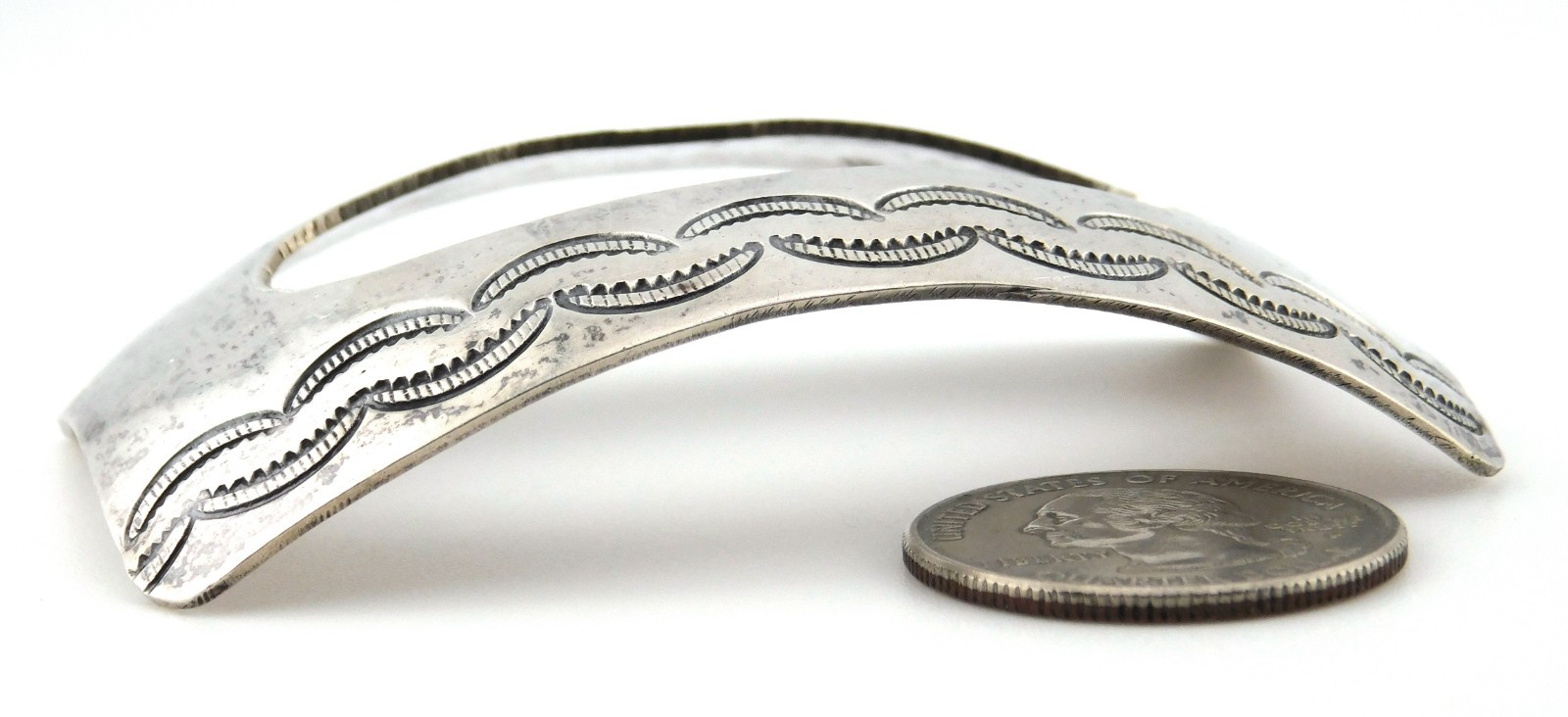 Unsigned Native American 925 Sterling Silver Stam… - image 5