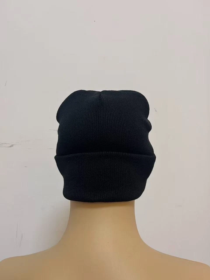 Gorro LACOSTE Para hombres Adultos Informal Exterior Invierno Cálido Tejido Sombreros Negro Foto 2 de 3