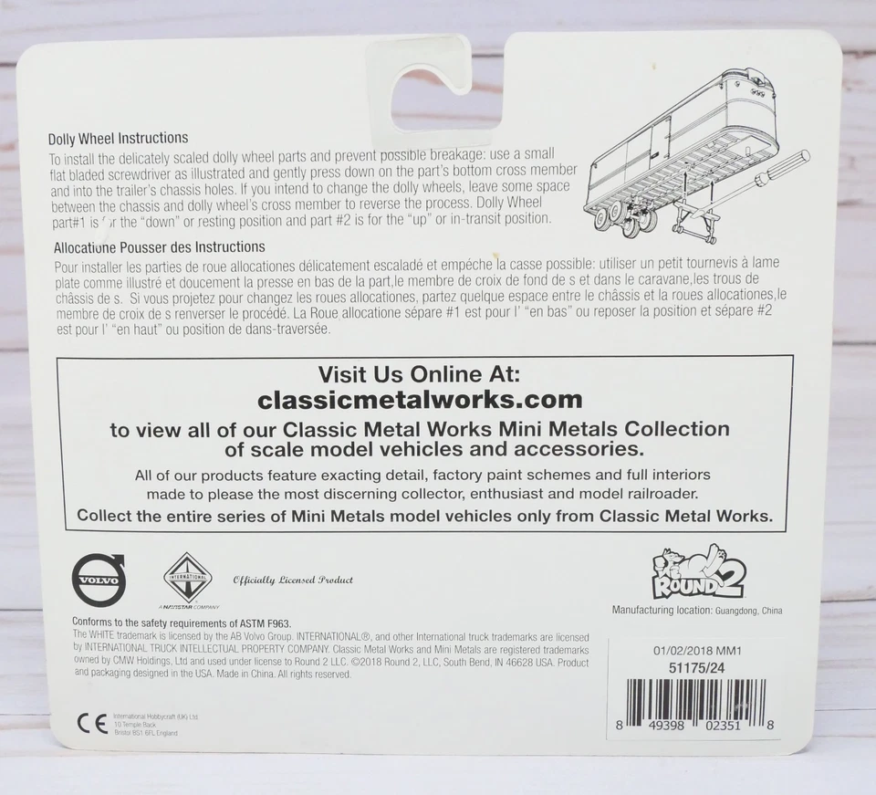 Mini-Metals 51175, White WC 22 Tractor Trailer Set, US Mail, 1/160 N Scale - Image 3 of 3