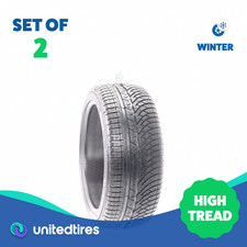 Set Of 2 Used 23540r18 Michelin Pilot Alpin Pa4 95v - 1032