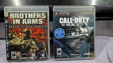 PlayStation 3 Game Bundle Call Of Duty Ghosts/Brother's In Arms Hells Highway