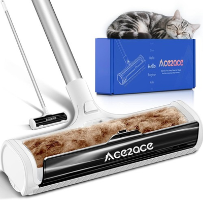 #ad ACE2ACE A3 Pro Pet Hair Remover for Carpet 5ft Handle No Bending $58.48