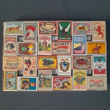 Lot De 48 Boîtes D'Allumettes De Suède. Estampes. Fins S. XX.