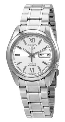 Seiko 5 Automatic Silver Dial Stainless Steel 21 Jewels SNKL51K1 30M Mens Watch