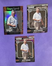 (3)- SP, MACK BROWN CHROME & DIAMOND & /50 CAMPUS LEGEND 2025 Panini-NIL 