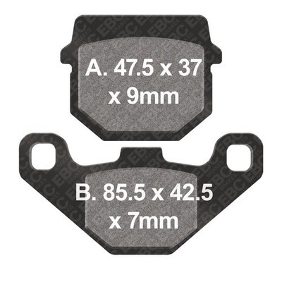 EBC SFA BREMSBELÄGE VORNE SFA083 1er Pack passend für TGB Hawk 50 2009