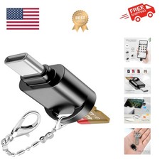 USB C Micro SD Card Reader for Android Phone, Camera, Laptop with Keychain, M...