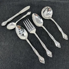 Oneida Silverplate Affection Serving Set 6 Pieces, See Description USA (456)