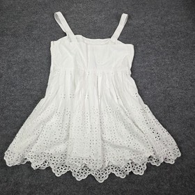 NEW Ann Taylor LOFT Petite Eyelet Corset Mini Dress White Bridal 16P