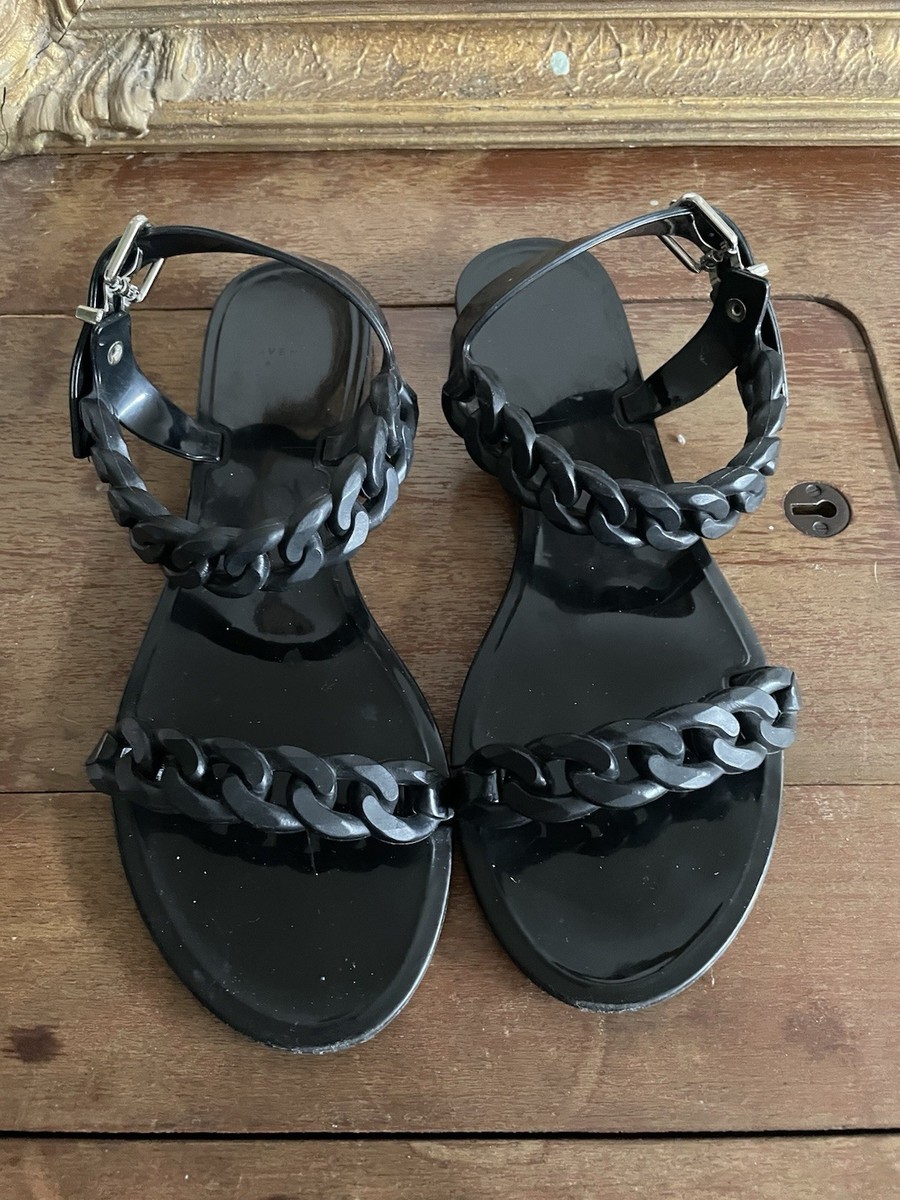 Givenchy jelly sandals 39 EU 8.5 US Black Givenchy rubber