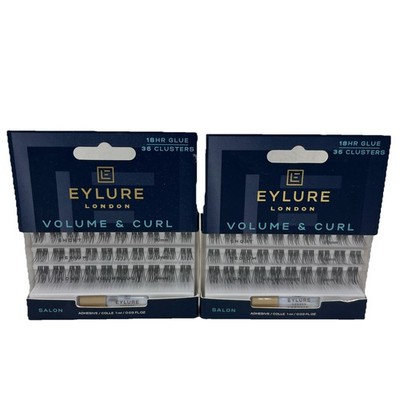 Eylure Volume & Curl Wimperncluster 36er Pack Voluminöse False Lashes X2