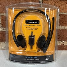 NEW IN PACKAGE Plantronics Audio Headset AUDIO 330 RICH MULTIMEDA STEREO HEADSET