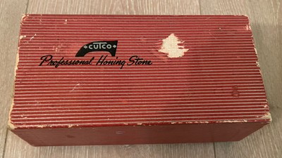 Vntg Cutco Professional Honing Stone Knife Sharpener Original Box Instructions