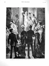 Old Antique Print 1879 Character Sketch Party United States America Home 19th