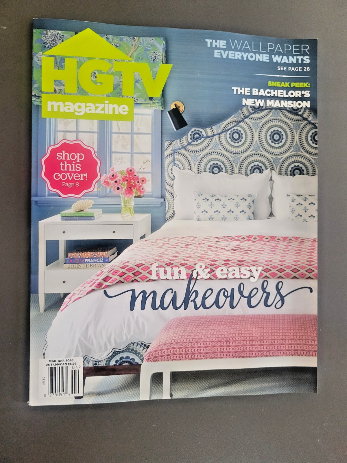 HGTV Magazine - March/April 2026 Issue -Fun & Easy Makeovers -Bachelor's Mansion