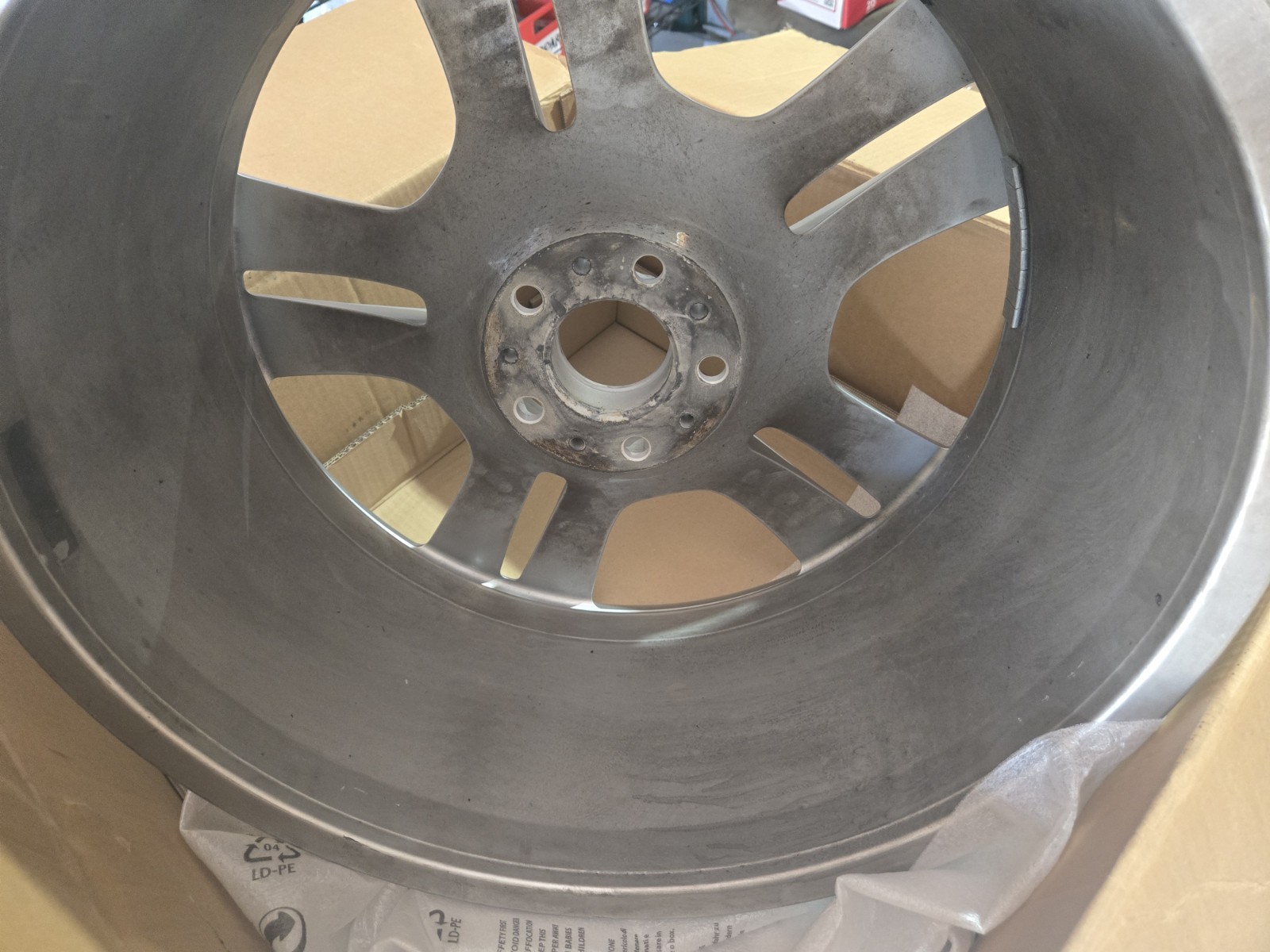 Original 21" Rolls Royce OEM REAR 21x9.5 Wheel Silver Rim + Cap Ghost ($585-obo)