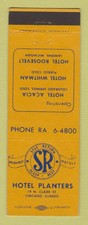 Matchbook Cover - Hotel Planters Chicago IL WEAR