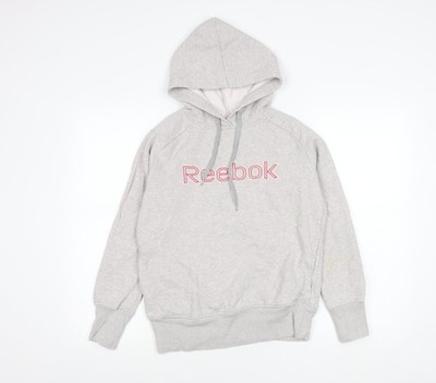 Pullover Hoodie Damen UK S Regular Reebok Grau