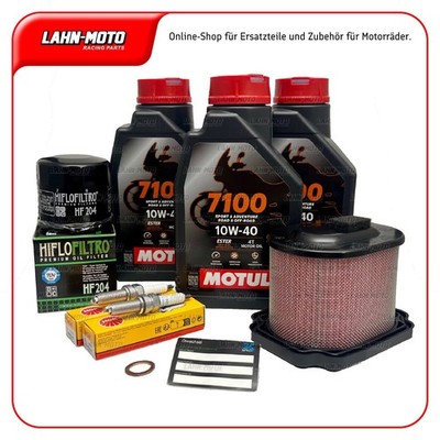 Servicekit Yamaha MT-07 Ölwechsel Ölfilter+ Luftfilter+ Zündkerzen+ Motul 10w40