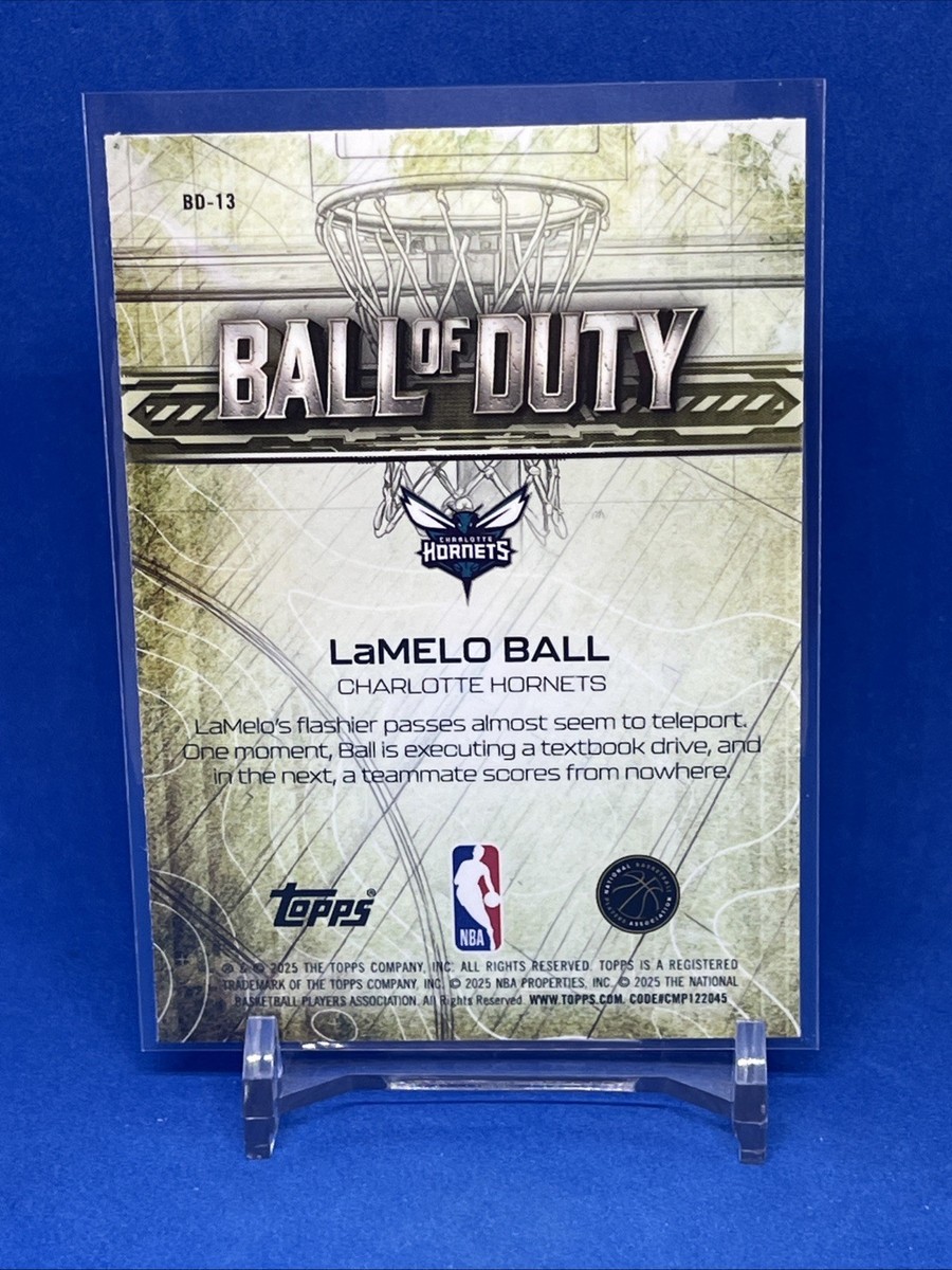 2025-26 Topps Chrome Basketball LaMelo Ball Ball of Duty Charlotte