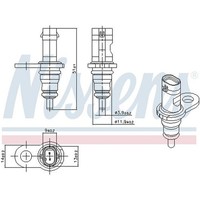 Nissens 207067 Sensor, KüHlmitteltemperatur