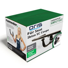 Oris Anhängerkupplung abnehmbar & 13poliger E-Satz für Ibiza SC Coupe 15-18 AHK