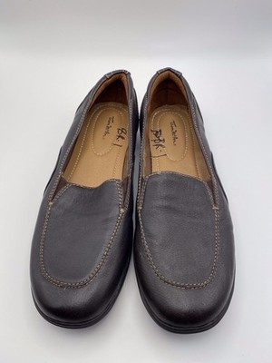 Thom McAn Shoes Womens Size 8.5 Brown Leather Slip On Comfort Loafers Casual
