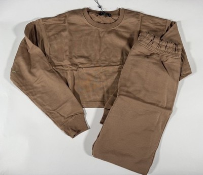 Missguided Crop Sweatshirt & Jogeers Set