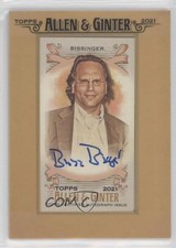 2021 Topps Allen & Ginter's Framed Mini Non-Baseball Buzz Bissinger Auto 0z5z