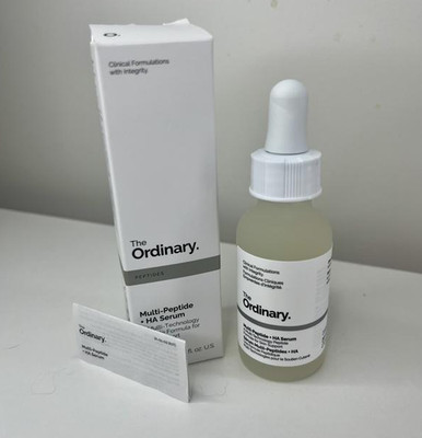 Authentic The Ordinary Multi-Peptide+Hyaluronic Acid Serum for Firmness,1oz/30mL