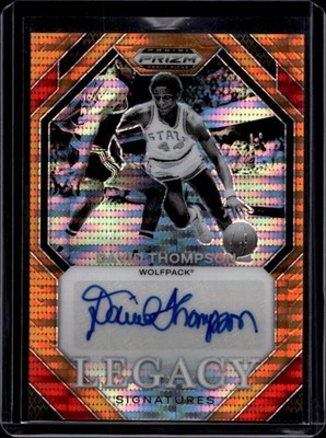 2024 Panini #LS-DVT David Thompson Legacy Signatures Orange Pulsar #/49
