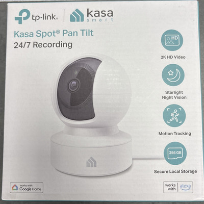 Tp-Link Kasa Smart Spot Pan Tilt KC410S Indoor/Outdoor Surveillance 24/7 Camera