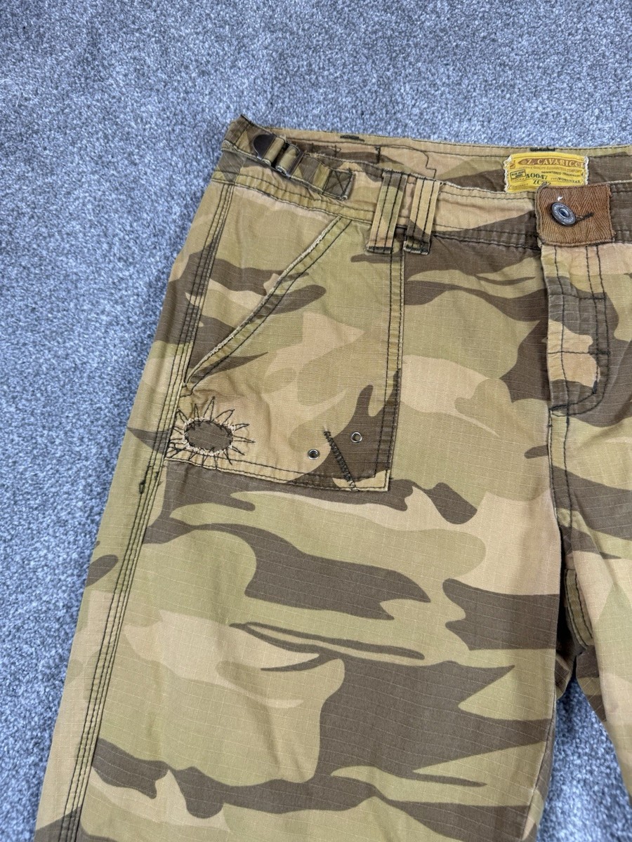 Vtg Z Cavaricci Womens 6 Y2K 2000s Ripstop Camo Cargo Workwear