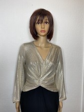 Ralph Lauren Women's Alexie V Neck Cocktail Dress Black/Gold Size 4 Black Label