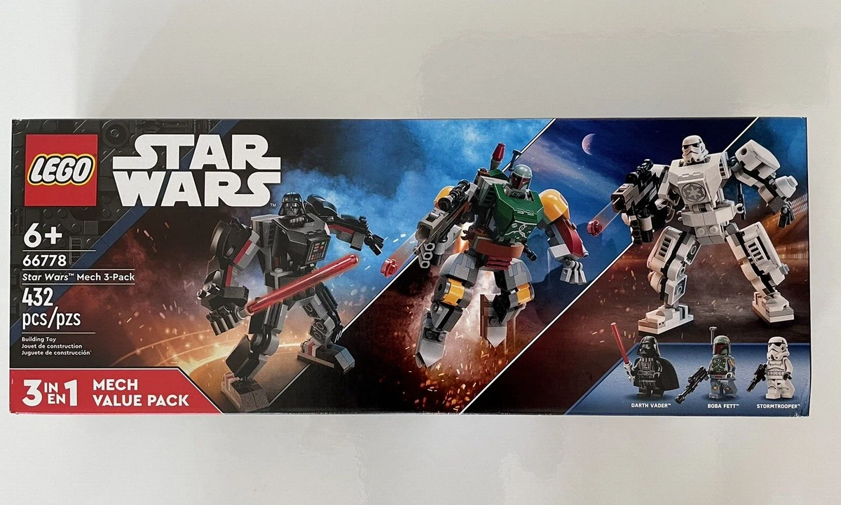 Lego Star Wars Mech 3 Pack 66778 Darth Vader Boba Fett