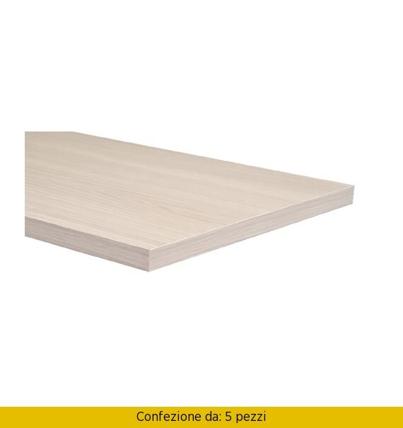 Decorlegno Set 5 Mensole in Truciolare Ecopan 80x30x1.8 Olmo - 385/29