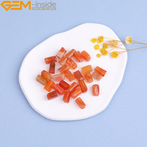 Sunstone & Rose Quartz Tube Beads 15" Natural Stone Column Loose Beads 8x12mm - Picture 41 of 92
