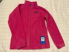 Columbia Girls NEW Benton Springs Fleece Jacket Size L Pink Large