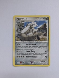 Pokemon Card Aggron Rising Rivals Rare 14/111
